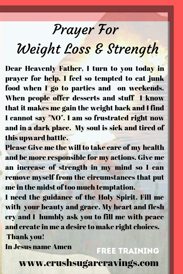 prayer for weight loss and strength | christian weight loss