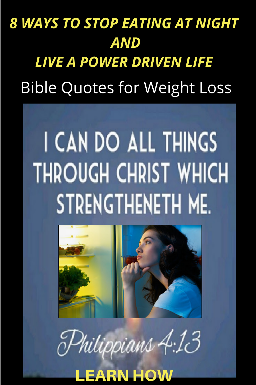 Stop eating at night - weight loss help for christians 