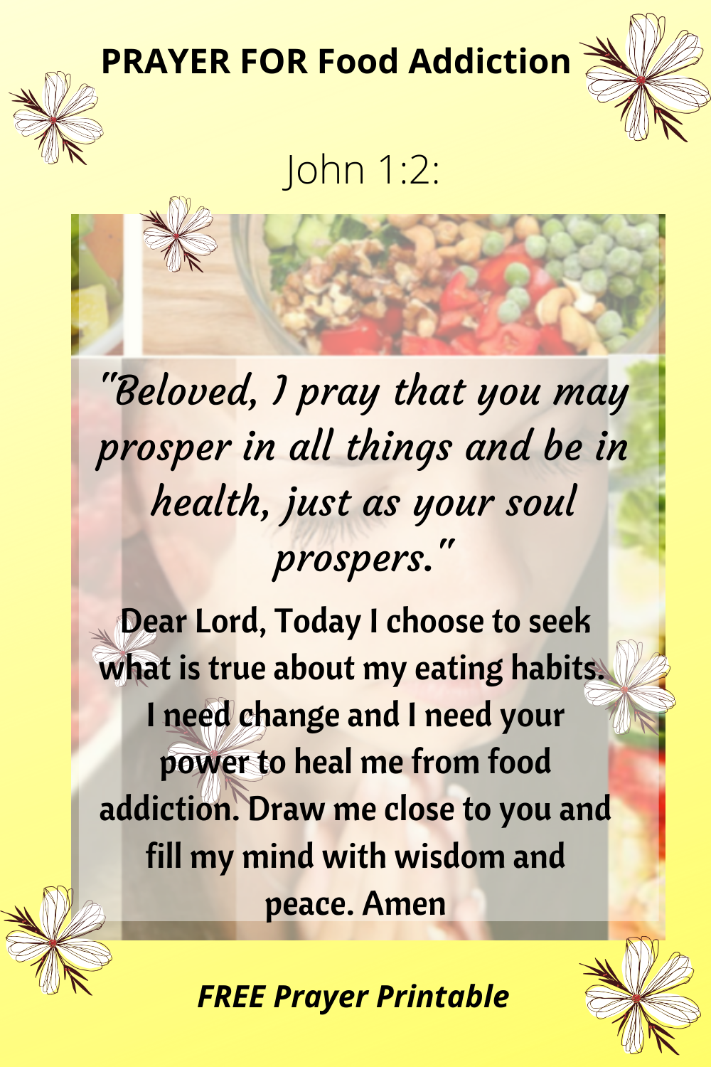 prayers for food addiction